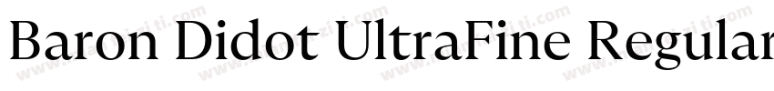 Baron Didot UltraFine RegularVersio字体转换